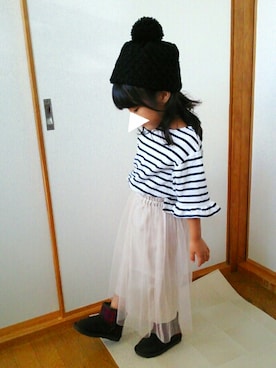 a*mさん（キッズ・100cm）の秋コーディネート