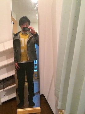 「FACTOTUM（ファクトタム）のアイテム（その他アウター）」を使った、サジーさん（メンズ・165cm）の冬コーディネート