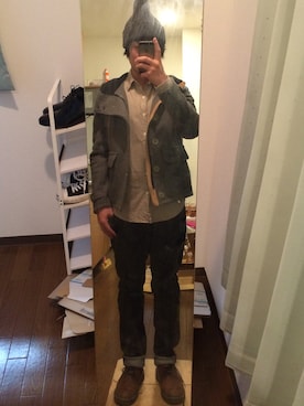 「アイテム（その他アウター）」を使った、サジーさん（メンズ・165cm・20代）の冬コーディネート