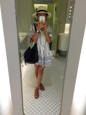 「MY（マイ）のアイテム（ワンピース/ドレス）」を使った、fjy.lover❁さん（レディース・158cm）の夏コーディネート
