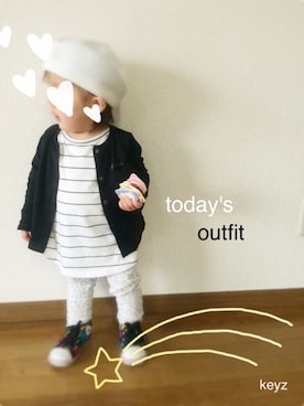 「ボタニカル」｜keyzさん（キッズ・70cm）の春コーディネート