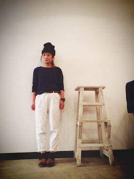 「PAR ICI（パーリッシィ）のアイテム」を使った、さとさん（レディース・157cm）の夏コーディネート