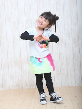 「チチカカ」｜メイちゃんさん（キッズ・102cm）の春コーディネート