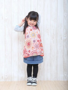 「チチカカ」｜メイちゃんさん（キッズ・102cm）の春コーディネート