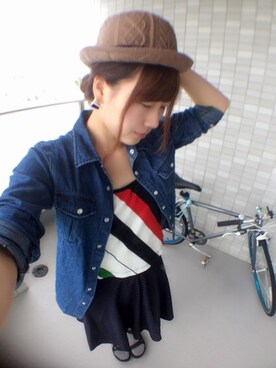 「proef（プロエフ）のアイテム（アクセサリー）」を使った、yummy!さん（レディース・160cm）の秋コーディネート