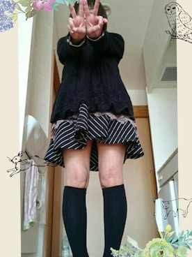 「AS KNOW AS plus（アズノゥアズプラス）のアイテム」を使った、Naoko さん（レディース・148cm）の春コーディネート