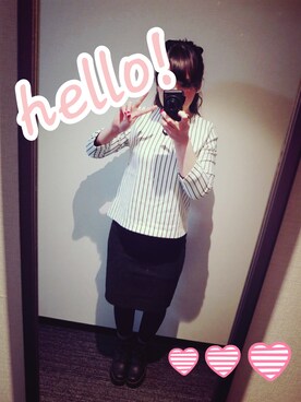 「DHOLIC（ディーホリック）のアイテム（その他アウター）」を使った、あみさん（レディース・153cm）の冬コーディネート