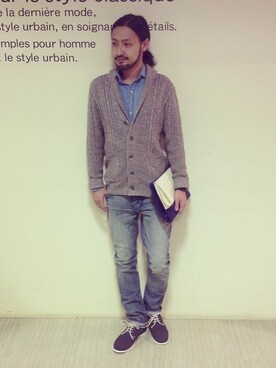 bunsanさん（メンズ・178cm）の冬コーディネート