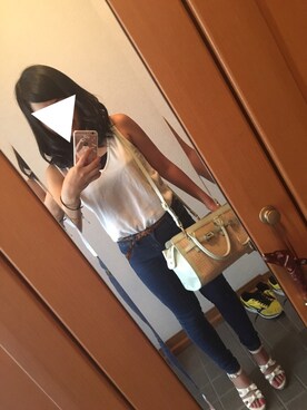 「Honeys（ハニーズ）のアイテム（アクセサリー）」を使った、ෆmihoෆさん（レディース・154cm）の夏コーディネート