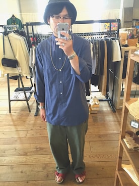 「PHATEE（ファッティー）のアイテム（帽子）」を使った、Yushi Amanoさん（メンズ・174cm）の秋コーディネート