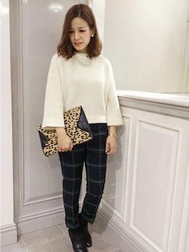 IENA町田店　スタッフさん（レディース・157cm）の冬コーディネート