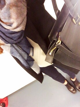「DHOLIC（ディーホリック）のアイテム（ピーコート）」を使った、#A#xoxoさん（レディース・157cm）の冬コーディネート