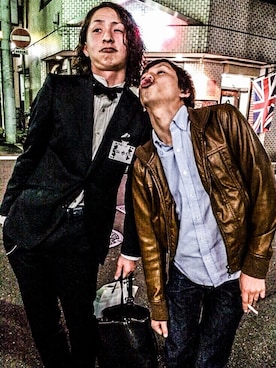 「Sympathy of Soul（シンパシーオブソウル）のアイテム（ウォレットチェーン）」を使った、ゆうぞー▼▲▼▲さん（メンズ・175cm）の春コーディネート