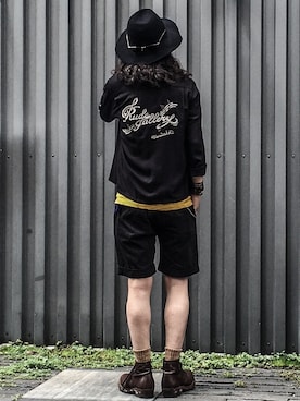 「RUDE GALLERY（ルードギャラリー）のアイテム（その他）」を使った、ゆうぞー▼▲▼▲さん（メンズ・175cm）の夏コーディネート