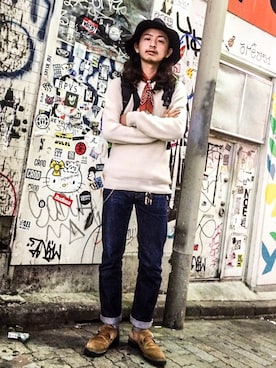 「soe（ソーイ）のアイテム（ドレスシューズ）」を使った、ゆうぞー▼▲▼▲さん（メンズ・175cm）の秋コーディネート