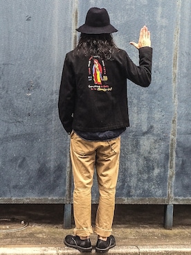「RUDE GALLERY（ルードギャラリー）のアイテム（ブルゾン）」を使った、ゆうぞー▼▲▼▲さん（メンズ・175cm）の秋コーディネート