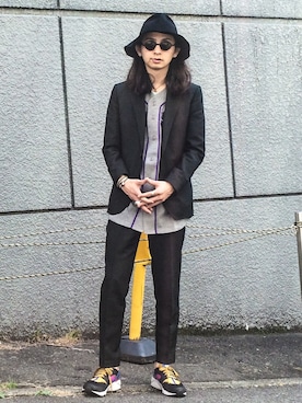 「ハラチ」｜「アイテム（シャツ/ブラウス）」を使った、ゆうぞー▼▲▼▲さん（メンズ・175cm）の春コーディネート