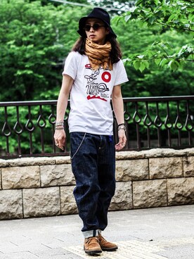 「soe（ソーイ）のアイテム（シューズ）」を使った、ゆうぞー▼▲▼▲さん（メンズ・175cm）の春コーディネート