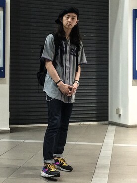 「アイテム（キャスケット）」を使った、ゆうぞー▼▲▼▲さん（メンズ・175cm・20代）の春コーディネート