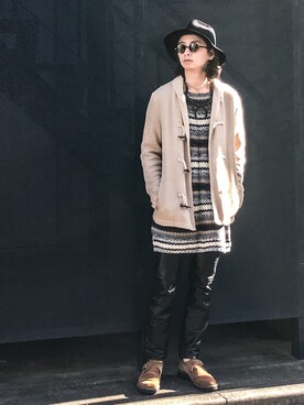 「soe（ソーイ）のアイテム（シューズ）」を使った、ゆうぞー▼▲▼▲さん（メンズ・175cm）の秋コーディネート