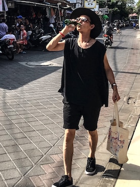 「NIKE（ナイキ）のアイテム（スニーカー、ブラック系）」を使った、ゆうぞー▼▲▼▲さん（メンズ・175cm）の秋コーディネート