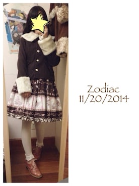 「BABY, THE STARS SHINE BRIGHT」｜「アイテム（ワンピース）」を使った、zodiac666さん（レディース・170cm）の秋コーディネート