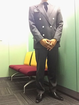 営業マンのダブルスーツ」のメンズ人気ファッションコーディネート - WEAR