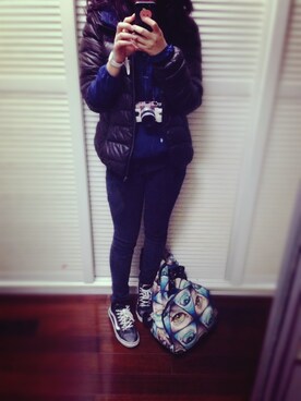 「アイテム（その他トップス、ブラウン系）」を使った、alisonxさん（レディース・159cm）の冬コーディネート