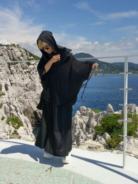 「ALBINO（アルビーノ）のアイテム（ジャケット/アウター）」を使った、小麦さん（レディース・153cm）の夏コーディネート