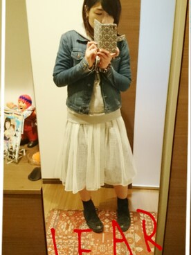 「AS as know as（エーエス アズノウアズ）のアイテム（スカート）」を使った、kankoさん（レディース・156cm）の春コーディネート