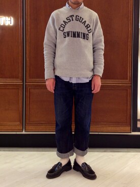 Yuta Okazakiさん（メンズ・165cm）の冬コーディネート