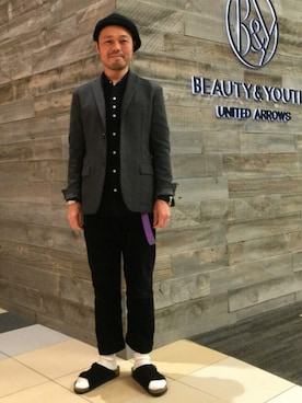 Yuta Okazakiさん（メンズ・165cm）の秋コーディネート