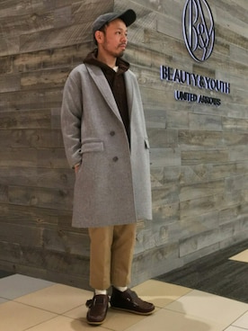 「nonnative（ノンネイティブ）のアイテム（ニット/セーター）」を使った、Yuta Okazakiさん（メンズ・165cm）の秋コーディネート