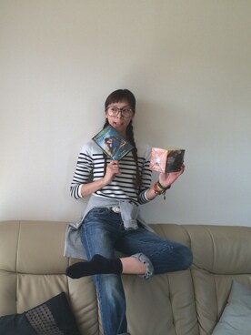 「Vert Dense（ヴェールダンス）のアイテム」を使った、もりちひろさん（レディース・164cm）の夏コーディネート