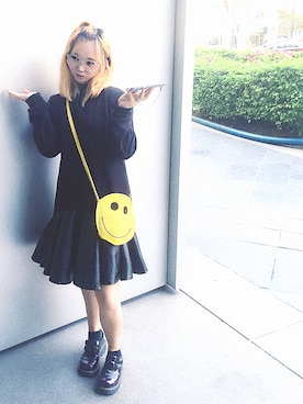 「MONKI（モンキ）のアイテム（つなぎ/オールインワン）」を使った、Eden.lさん（レディース・158cm）の冬コーディネート