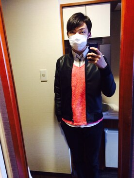 「EDWIN（エドウィン）のアイテム（その他シューズ）」を使った、GeNNさん（メンズ・178cm）の冬コーディネート