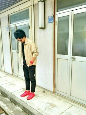「YSL（ワイエスエル）のアイテム（ジャケット/アウター）」を使った、はぎちゃんさん（メンズ・175cm）の春コーディネート