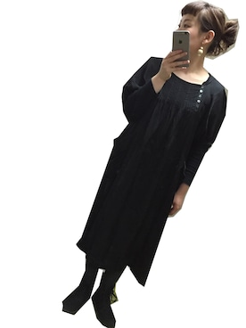 「tricot COMME des GARCONS（トリココムデギャルソン）のアイテム（ワンピース）」を使った、マママママさん（レディース・153cm）の春コーディネート