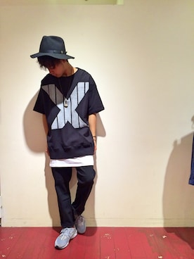 「JULIAN DAVID（ジュリアン デイヴィッド）のアイテム」を使った、ゆうたさん（メンズ・170cm）の夏コーディネート