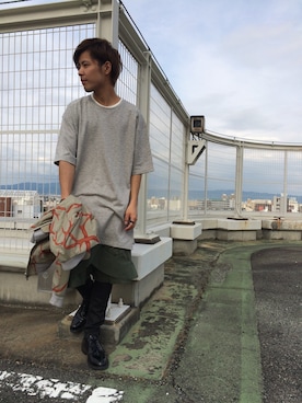 「CYDERHOUSE（サイダーハウス）のアイテム（ジャケット/アウター）」を使った、ゆうたさん（メンズ・170cm）の夏コーディネート