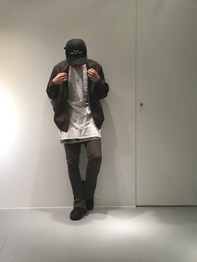 「Lui's（ルイス）のアイテム（MA-1）」を使った、ゆうたさん（メンズ・170cm）の秋コーディネート