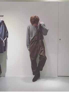 「Lui's（ルイス）のアイテム（オールインワン・サロペット）」を使った、ゆうたさん（メンズ・170cm）の秋コーディネート