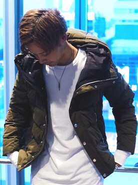 「Chrome Hearts」｜「アイテム（ダウンジャケット/コート）」を使った、ゆうたさん（メンズ・170cm）の秋コーディネート