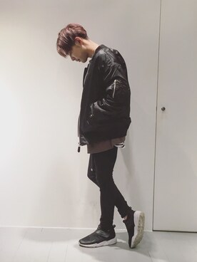 「Lui's（ルイス）のアイテム（MA-1）」を使った、ゆうたさん（メンズ・170cm）の秋コーディネート