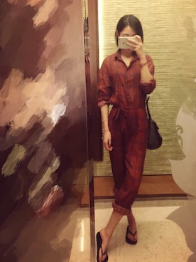 「ISABEL MARANT（イザベルマラン）のアイテム（つなぎ/オールインワン）」を使った、10闫さん（レディース・175cm）の春コーディネート