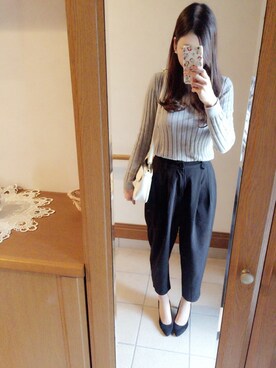 「SFW（エスエフダブリュー）のアイテム（パンプス）」を使った、mh♡さん（レディース・164cm）の秋コーディネート