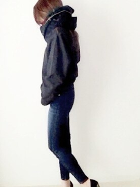 「EMODA（エモダ）のアイテム（ストール/ショール）」を使った、AＹaさん（レディース・157cm）の冬コーディネート