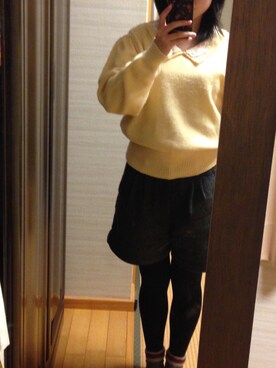 「yellow」｜あぽろさん（レディース・148cm）の冬コーディネート