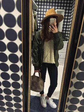 「muta（ムータ）のアイテム（バッグ）」を使った、Rinaaaaaさん（レディース・150cm）の冬コーディネート