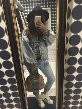 「muta（ムータ）のアイテム（バッグ）」を使った、Rinaaaaaさん（レディース・150cm）の冬コーディネート